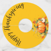 「ワインをありがとう！」 ワイングラスタグ (裏面)