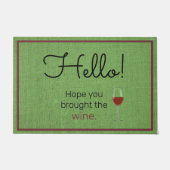 ワインをお持ちになりましたように ドアマット (正面)
