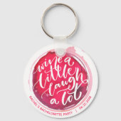 ワインをちょっと、笑いまくろう パーティーの記念品 キーホルダー (裏面)