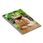 ワインをグラスにした猫 ノートブック (右側)