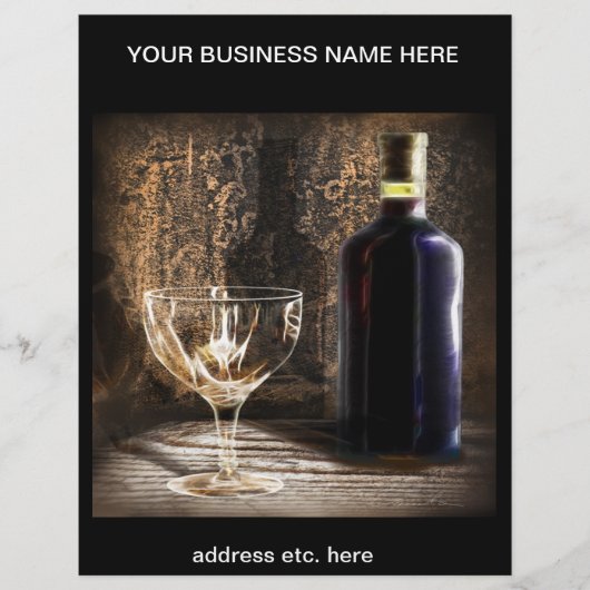 ワインをテーマにしたチラシ チラシ (正面)