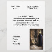 ワインをテーマにしたチラシ チラシ (裏面)