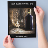 ワインをテーマにしたチラシ チラシ (手)