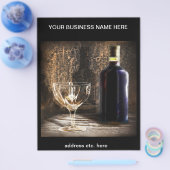 ワインをテーマにしたチラシ チラシ (シングル)