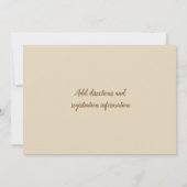 ワインをテーマにしたヴィネヤードブライダルシャワーの招待状 招待状 (裏面)