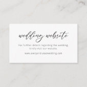 ワインをテーマにした水結婚色のWebサイトカード エンクロージャーカード (正面)