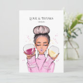 ワインをテーマにした サンキューカード (スタンド正面)