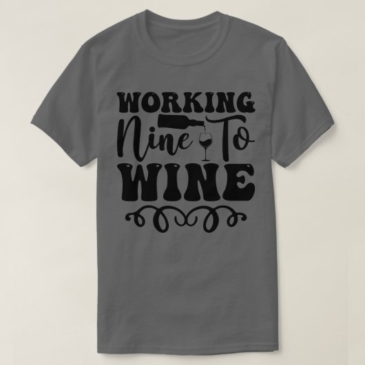 ワインをワインに使う Tシャツ (デザイン正面)