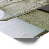 ワインを乗せて輸送する船のモデル ポスター (角)