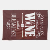 ワインを使わないキッチンの知恵の食事 キッチンタオル (横)