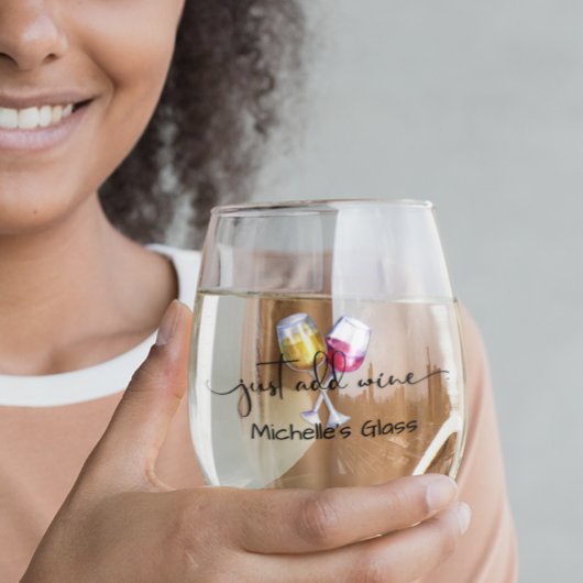 ワインを加えるだけ ステムなしワイングラス