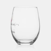 ワインを加えるだけ ステムなしワイングラス (左)