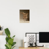 ワインを加熱するための三脚の「チュエ」 ポスター (ホームオフィス)