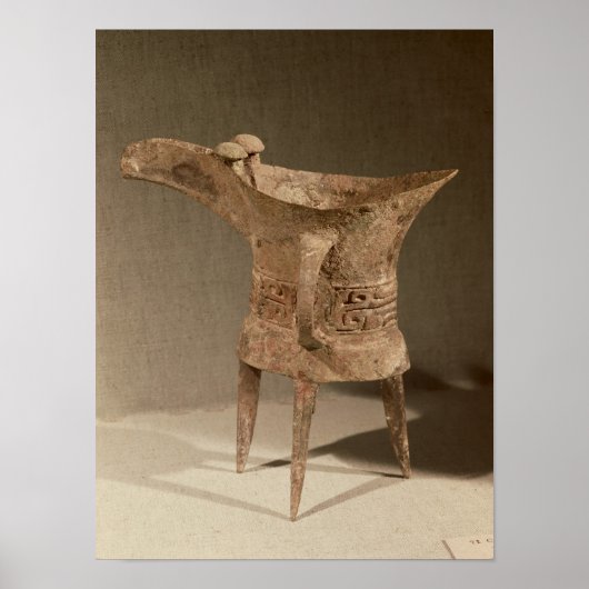 ワインを加熱するための三脚の「チュエ」 ポスター (正面)