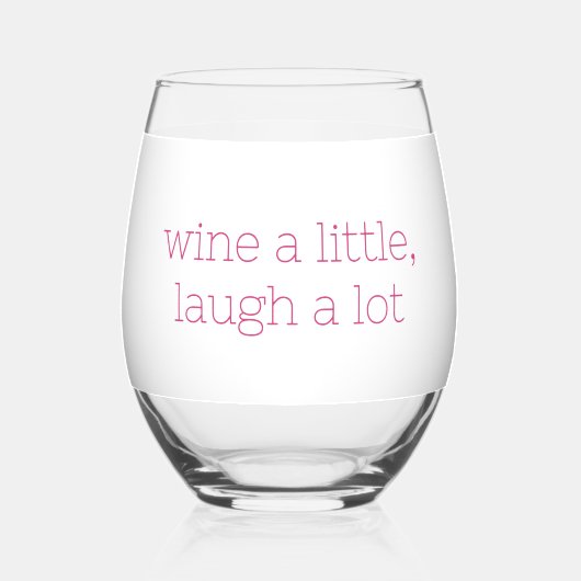 ワインを少し笑おもしろいう ステムなしワイングラス (裏面)