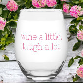 ワインを少し笑おもしろいう ステムなしワイングラス