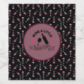 ワインを少し笑って多くのワイおもしろいンゴブレット ワインラベル (シングルラベル)