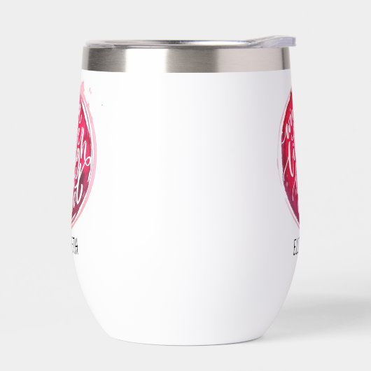 ワインを少し飲む (左面)