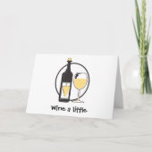 ワインを少し飲む カード (正面)