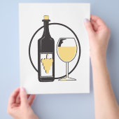 ワインを少し飲む チラシ (手)