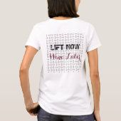 ワインを後で持ち上げる Tシャツ (裏面)