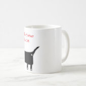 ワインを愛するも猫好きのためのおもしろいな猫のマグ コーヒーマグカップ (正面右)