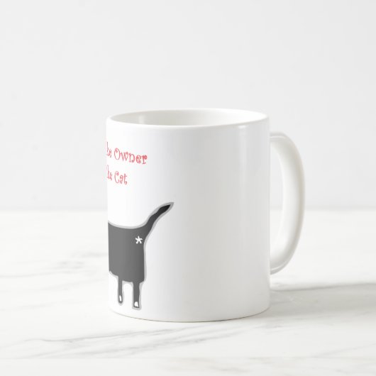 ワインを愛するも猫好きのためのおもしろいな猫のマグ コーヒーマグカップ (正面右)