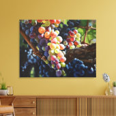 ワインを愛する人たちのために豊富なブドウ&ワイナリー キャンバスプリント (インサイチュ (リビング))