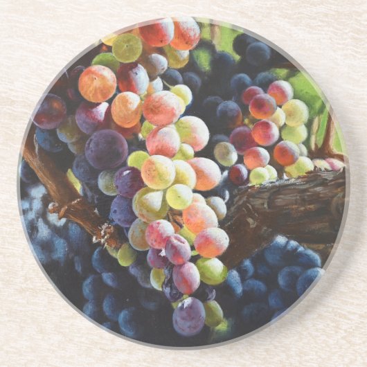 ワインを愛する人たちのために豊富なブドウ&ワイナリー コースター (正面)