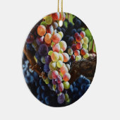 ワインを愛する人たちのために豊富なブドウ&ワイナリー セラミックオーナメント (右)