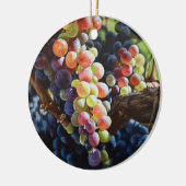 ワインを愛する人たちのために豊富なブドウ&ワイナリー セラミックオーナメント (左)