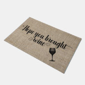 ワインを持って来てほしい ドアマット (アングル)