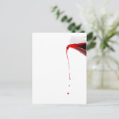 ワインを注いでいる。 ポストカード (スタンド正面)