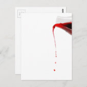 ワインを注いでいる。 ポストカード (正面/裏面)