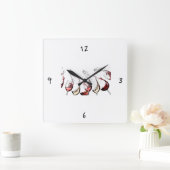 ***ワインを注ぐ***時計 スクエア壁時計 (ホーム)