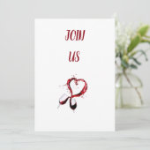 ワインを注げ ***バレンタイン*** パーティーの招待状 招待状 (スタンド正面)