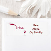 **ワインを注**ワイン愛好家ラベル ラベル (インサイチュ)