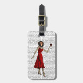 ワインを混ぜる ラゲッジタグ (正面縦)