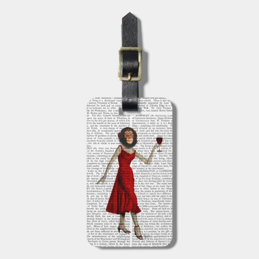 ワインを混ぜる ラゲッジタグ (正面縦)