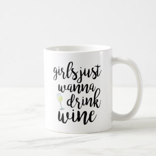 ワインを飲みたい女の子おもしろい コーヒーマグカップ