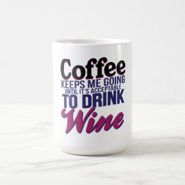 ワインを飲むことは受諾可能になるまでコーヒー コーヒーマグカップ