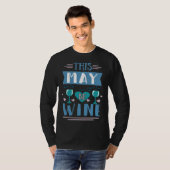 ワインを飲むこのワインかもしれない Tシャツ (正面フル)