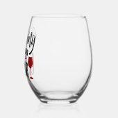 ワインを飲む人のおもしろい誕生日ギフトに9を働く ステムなしワイングラス (左)