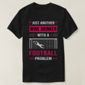 ワインを飲む人 Tシャツ (デザイン正面)