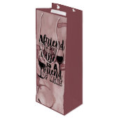 ワインを飲む友達は私のワインバッグ ワインギフトバッグ (裏面アングル)