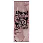 ワインを飲む友達は私のワインバッグ ワインギフトバッグ (正面)