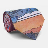 ワインを飲む女性 ネクタイ (ロール)