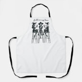 ワインを飲む時間エレガントウィッチワインの夜モダン、 エプロン (正面)