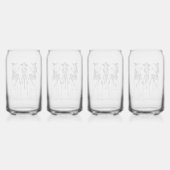 ワインを飲む時間エレガントウィッチワインの夜モダン、 ガラス缶 (裏面)