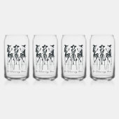 ワインを飲む時間エレガントウィッチワインの夜モダン、 ガラス缶 (正面)